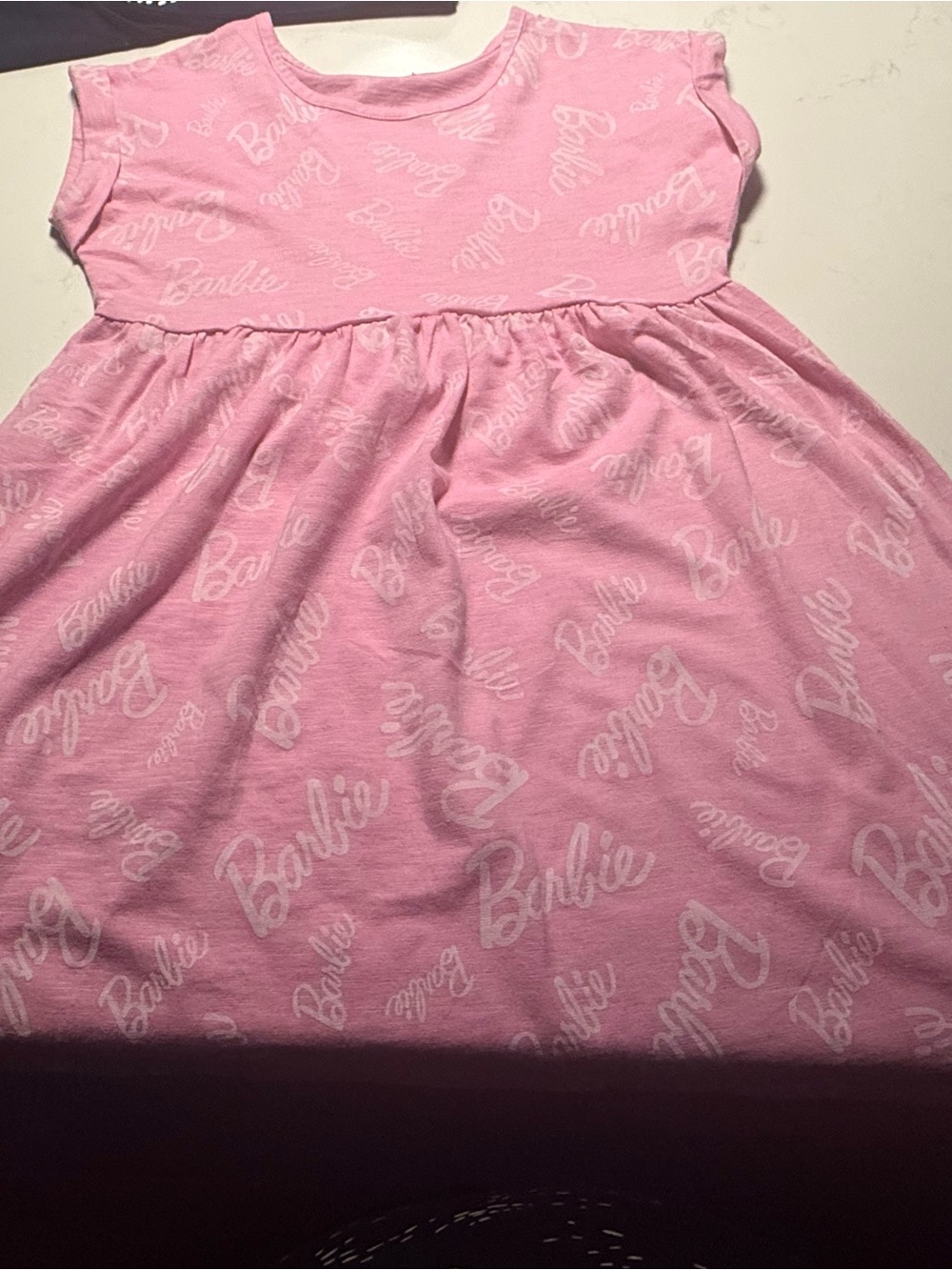 Barbie Pink Logo Print Girls Dress